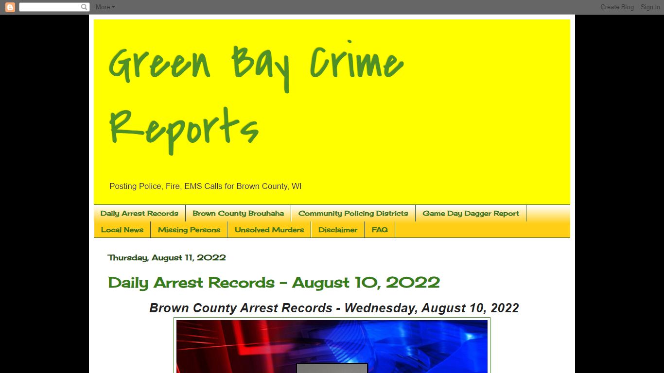 Green Bay Crime Reports